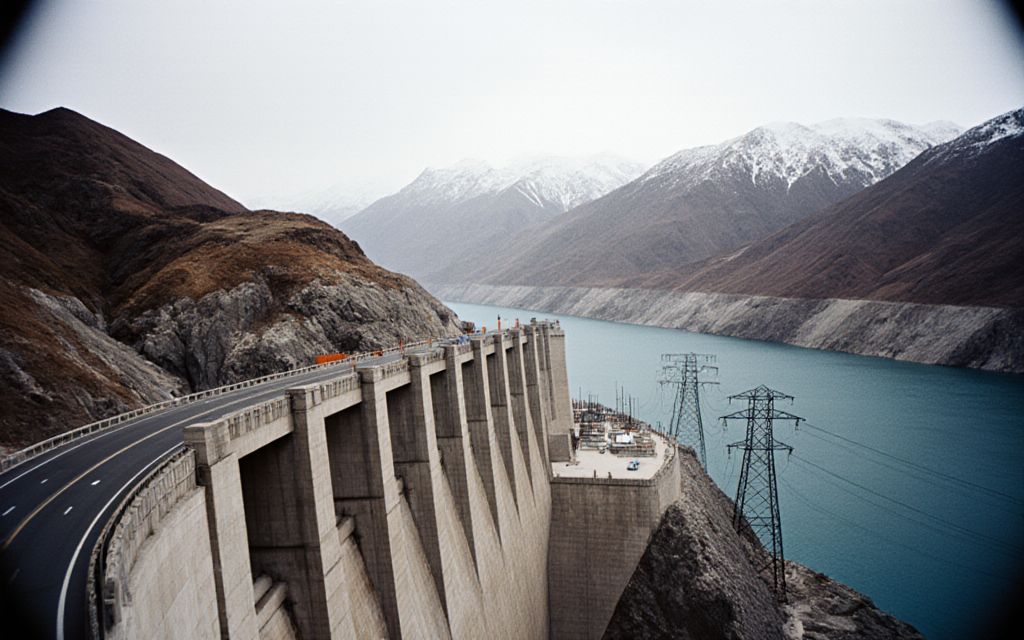 The Toktogul dam. Its output is shared under the Naryn Water and Power Protocol; its revenue formula has never been published.
